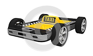 Taxi Car Sign on Smartphone