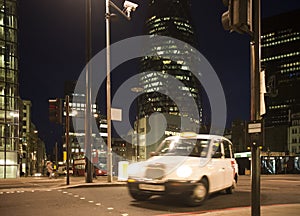 Taxi in City of London