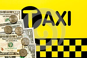 Taxi fare concept