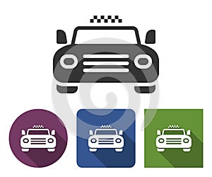 Taxi icon in different variants