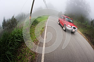 Taxi near Monteverde Costa Rica