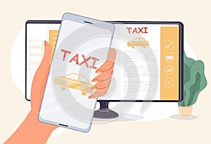 Taxi order online service mobile app cab booking