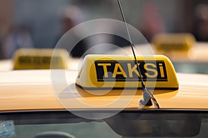 Taxi rank. Istanbul, Turkey.