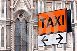 Taxi rank sign photo