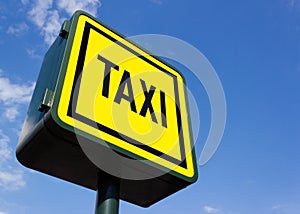 Taxi rank sign