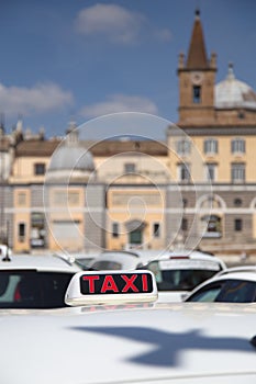 Taxi, Rome, Italy photo