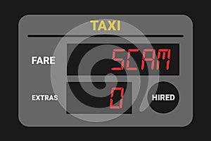 Taxi scam - taxi is cheating with meter