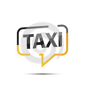 Taxi service icon in flat style. Cab vector illustration on isolated background. Delivery company sign business concept