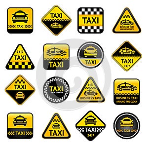 Taxi set buttons