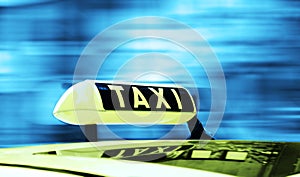Taxi sign photo