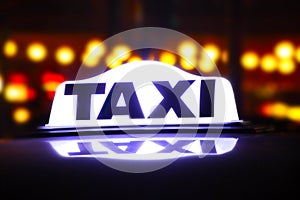 Taxi sign photo