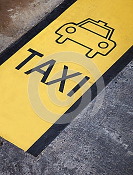 Taxi Sign and Symbol