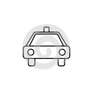 taxi stand sign icon. Element of navigation sign icon. Thin line icon for website design and development, app development. Premium