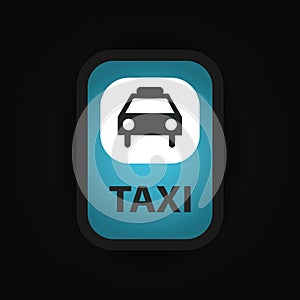 taxi stand sign. Vector illustration decorative design