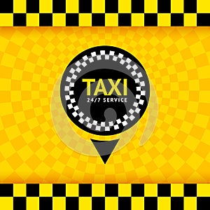 Taxi symbol, new background