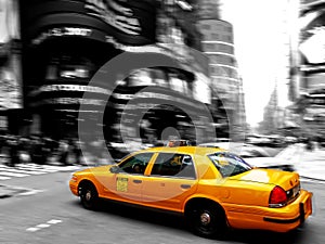 Taxi at times square