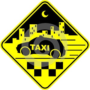 Taxi vector illustration