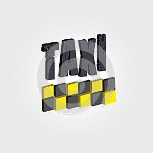 Taxi. Vector logos. Icons