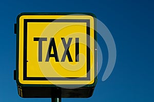 Taxicab stand sign photo