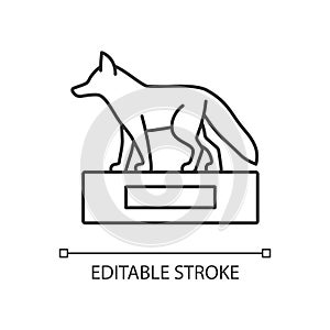 Taxidermy linear icon