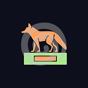 Taxidermy RGB color icon for dark theme