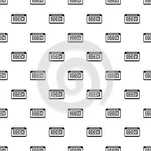 Taximeter pattern, simple style