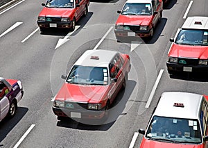 Taxis in Hong Kong