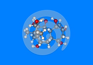 Taxol molecular model