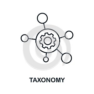 Taxonomy icon. Line style element from community management collection. Thin Taxonomy icon for templates, infographics and more