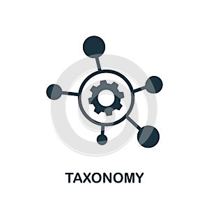 Taxonomy icon. Simple element from community management collection. Filled Taxonomy icon for templates, infographics and