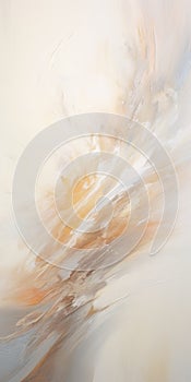 Abstract Painting 8: Whirlwind Of White Brushstrokes And Ethereal Emotions photo