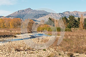 Taylor river in autumn, New Zealand