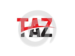 TAZ Letter Initial Logo Design Vector Illustration