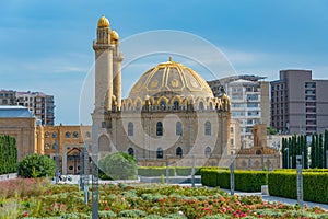 Taza Pir Mosque in Baku, Azerbaijan