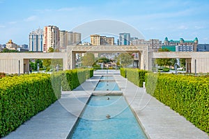 Taza Pir Mosque in Baku, Azerbaijan photo