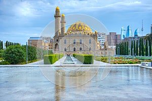 Taza Pir Mosque in Baku, Azerbaijan photo