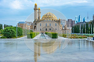 Taza Pir Mosque in Baku, Azerbaijan photo