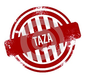 Taza - Red grunge button, stamp photo