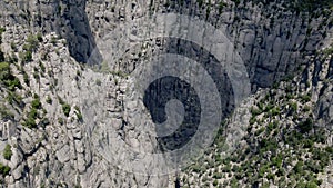 Tazi Canyon Bilgelik Vadisi in Manavgat, Antalya, Turkey. Amazing landscape and cliff.