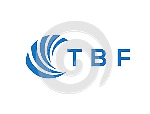 TBF letter logo design on white background. TBF creative circle letter logo concept. TBF letter design