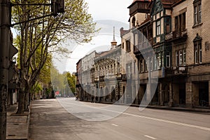TBILISI, GEORGIA - Apr 05, 2020: Tbilisi on Lockdown from a pandemic in May 2020