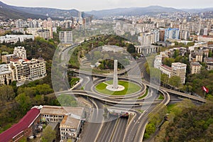 TBILISI, GEORGIA - Apr 05, 2020: Tbilisi on Lockdown from a pandemic in May 2020