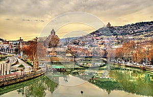 Tbilisi with the Kura River - Georgia