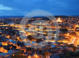 Tbilisi at night photo