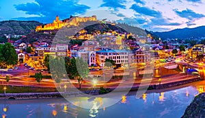 Tbilisi in twilights