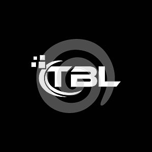 TBL letter logo design on black background. TBL creative initials letter logo concept. TBL letter design