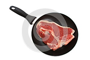 TBone Steak in Frypan