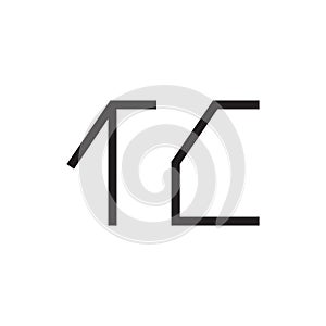 tc initial letter vector logo icon