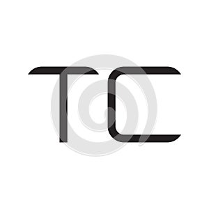 tc initial letter vector logo icon