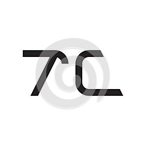 tc initial letter vector logo icon